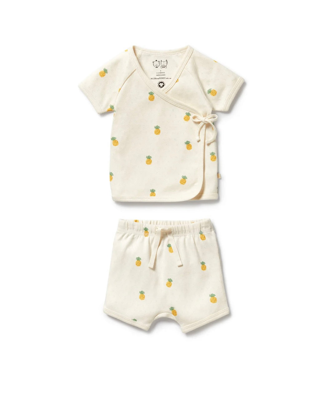 Wilson & Frenchy - Piney Pals Organic Pointelle Kimono Set