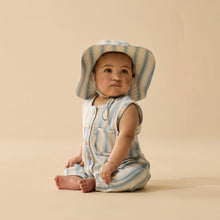 Load image into Gallery viewer, Wilson &amp; Frenchy - Deep Blue Stripe Organic Sun Hat
