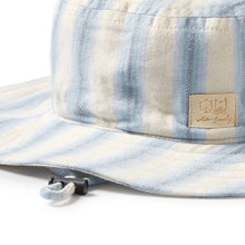 Load image into Gallery viewer, Wilson &amp; Frenchy - Deep Blue Stripe Organic Sun Hat
