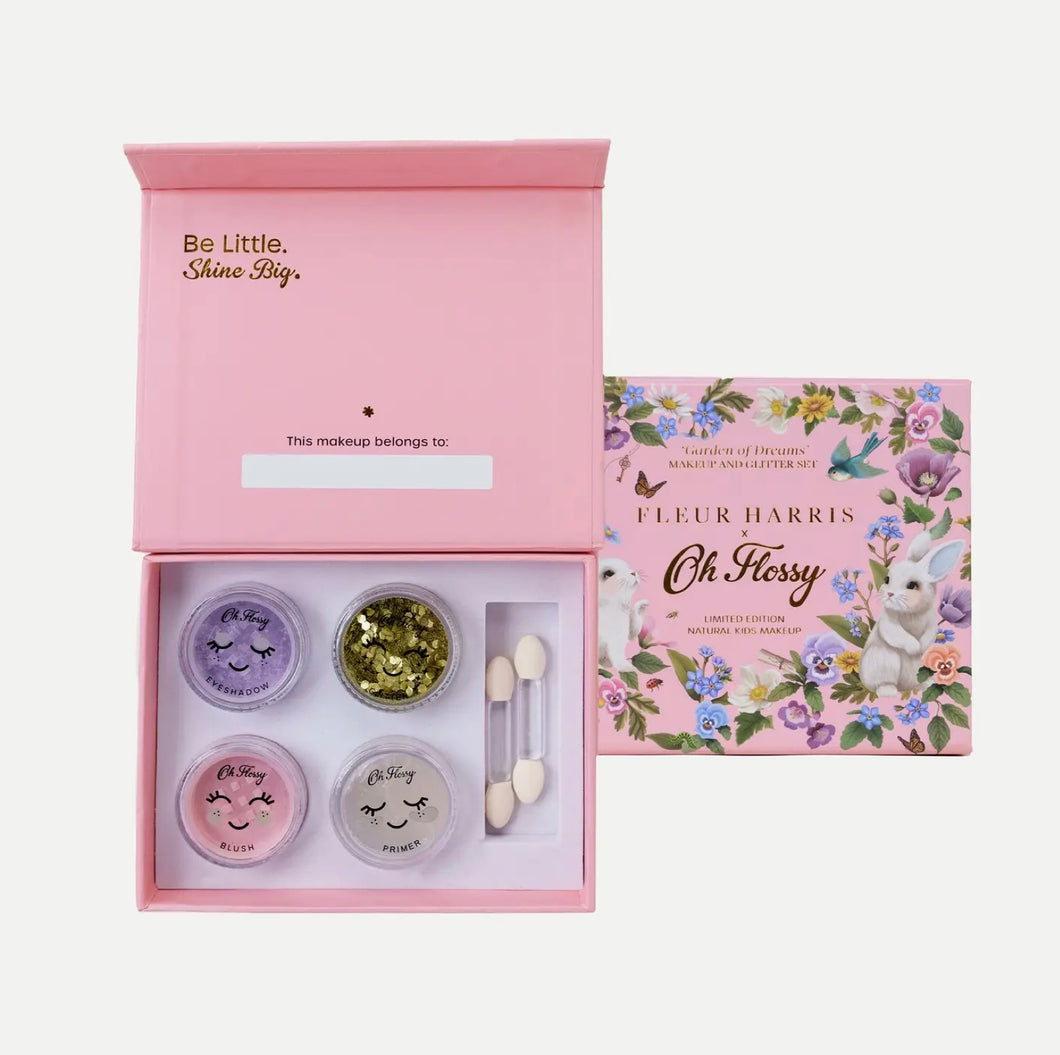 Oh Flossy X Fleur Harris - Garden of Dreams Collection Mini Makeup & Glitter Set