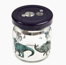 Load image into Gallery viewer, Rex London - Glass Jar Pencil Sharpener - Dinosaurs
