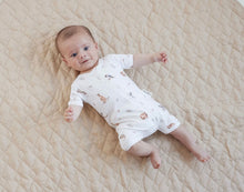 Load image into Gallery viewer, Aster &amp; Oak - Native Animals Short Sleeve Zip Romper

