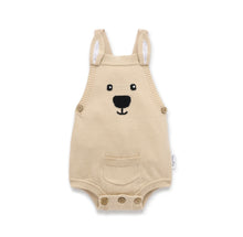 Load image into Gallery viewer, Aster &amp; Oak - Taupe Kangaroo Knit Romper
