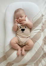 Load image into Gallery viewer, Aster &amp; Oak - Taupe Kangaroo Knit Romper
