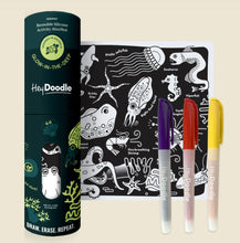 Load image into Gallery viewer, Hey Doodle - Glow-in-the-deep Mini Colouring &amp; Doodle Mat
