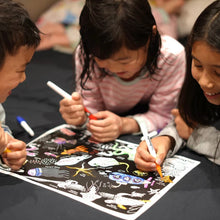 Load image into Gallery viewer, Hey Doodle - Glow-in-the-deep Mini Colouring &amp; Doodle Mat
