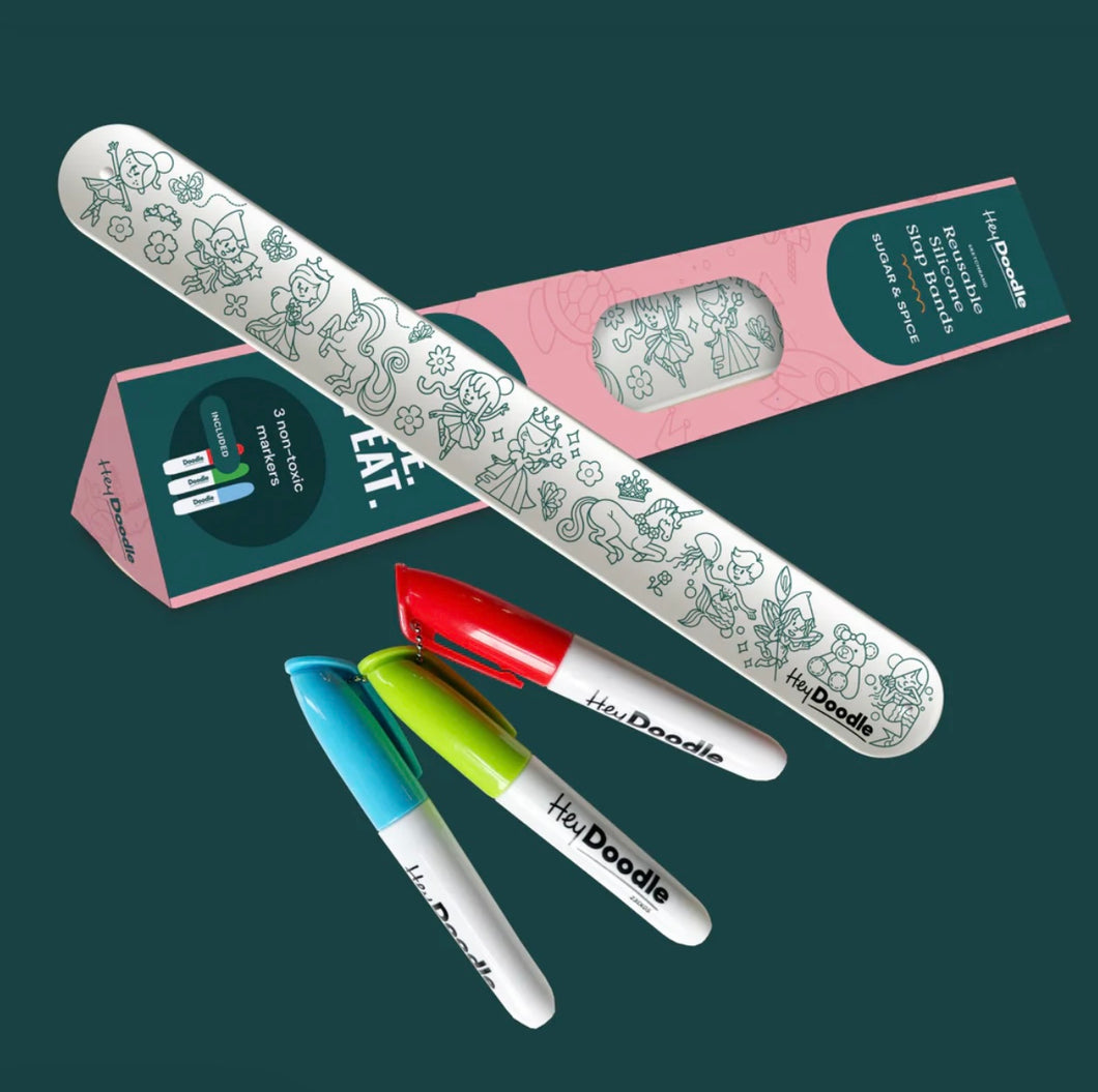 Hey Doodle Sketchband - Reusable Silicone Slap Band