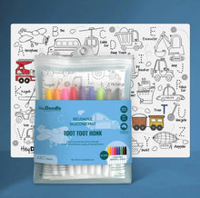 Load image into Gallery viewer, Hey Doodle - Assorted Reusable Marker Placemats

