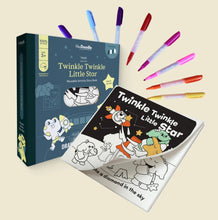 Load image into Gallery viewer, Hey Doodle - Twinkle Twinkle Little Star Tales - Reusable Colouring Book
