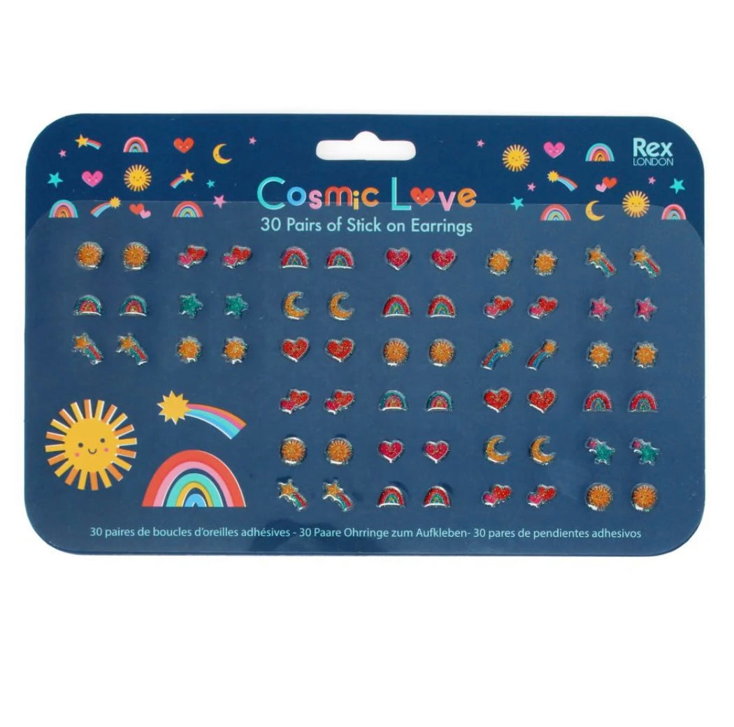 Rex London - Stick on Earrings – Cosmic Love
