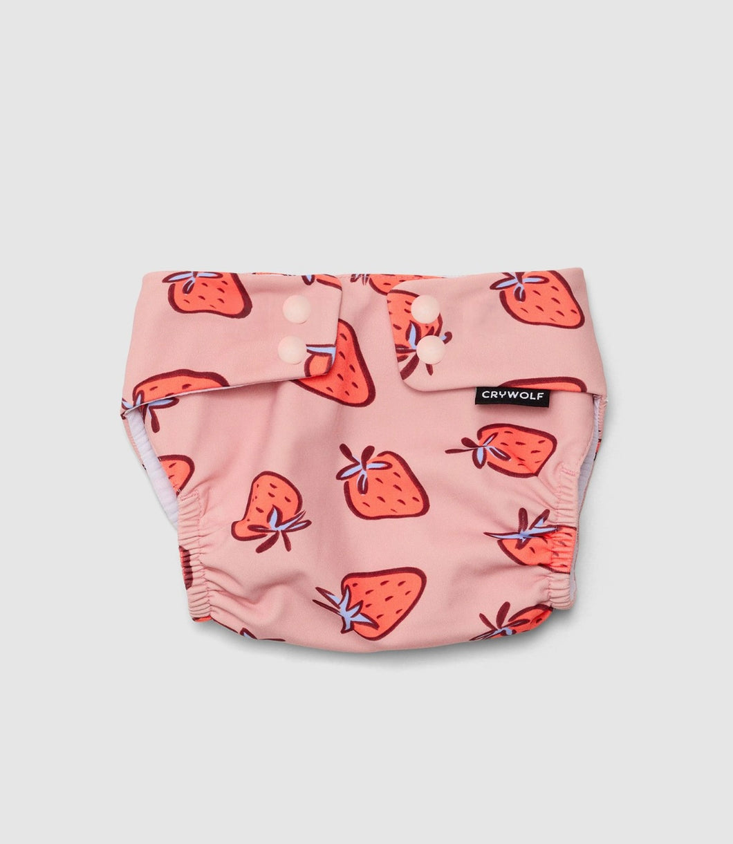 Crywolf - Reusable Swim Nappy - Strawberry Splash