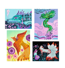 Load image into Gallery viewer, Djeco - Mythical Creatures Collage Mosaic Set
