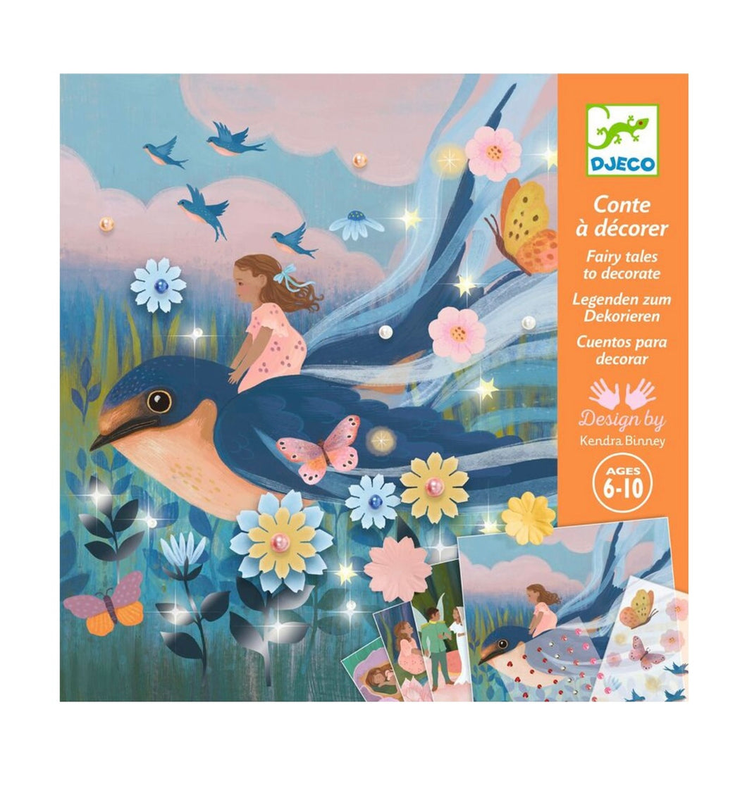 Djeco - Thumbelina Fairy Tale to Decorate Set