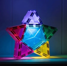 Load image into Gallery viewer, Connetix - Tiles Light Up Star Pack 28 pc NEW Rainbow Bright Pack 3yrs+
