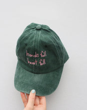 Load image into Gallery viewer, Amilita - Heart Full Adults Cap - Green w/ Pink Design
