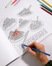 Load image into Gallery viewer, Journey of Something - Pasta Lovers Colouring Book
