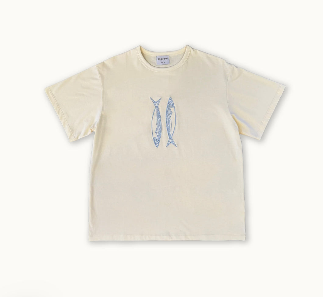 Grown - Ladies Organic Sardine Tee - Milk
