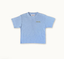 Load image into Gallery viewer, Grown - Organic Ribbed Knit Logo Tee - Ocean
