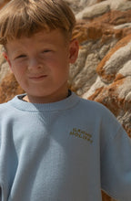 Load image into Gallery viewer, Grown - Organic Ribbed Knit Logo Tee - Ocean
