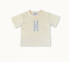 Load image into Gallery viewer, Grown - Organic Sardine Embroidered Tee - Milk
