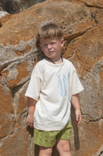 Load image into Gallery viewer, Grown - Organic Sardine Embroidered Tee - Milk
