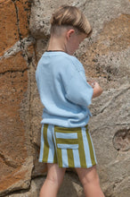 Load image into Gallery viewer, Grown - Organic Vertical Stripe Knit Shorts - Ocean &amp; Leaf
