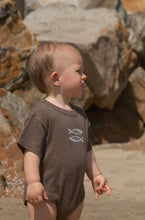 Load image into Gallery viewer, Grown - Organic Sardine Oversized Romper - Mud
