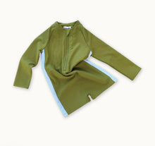 Load image into Gallery viewer, Grown - Zip Long Slv One Piece - Leaf
