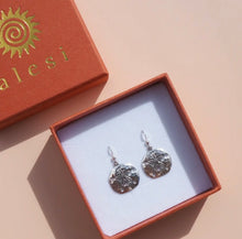 Load image into Gallery viewer, Alesi - Sand Dollar Earrings Sterling Silver
