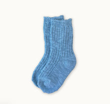 Load image into Gallery viewer, Grown - Cotton Slub Chunky Rib Socks - Duck Egg
