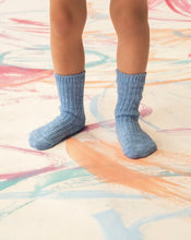Load image into Gallery viewer, Grown - Cotton Slub Chunky Rib Socks - Duck Egg
