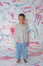 Load image into Gallery viewer, Grown - Organic Seam Long Slv Knit Tee - Grey Marle
