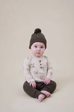 Load image into Gallery viewer, Aster &amp; Oak - Byron Bear Henley Onesie
