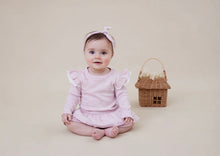 Load image into Gallery viewer, Aster &amp; Oak - Lilly Bow Dress Onesie
