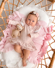 Load image into Gallery viewer, Aster &amp; Oak - Lilly Bow Dress Onesie
