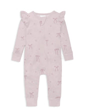 Load image into Gallery viewer, Aster &amp; Oak - Lilly Bow Zip Romper
