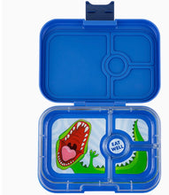 Load image into Gallery viewer, Yumbox - Panino 4 Compartment Bento Box - Blue - Dino
