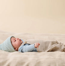 Load image into Gallery viewer, Wilson &amp; Frenchy - Storm Blue Organic Rib Long Sleeved Bodysuit
