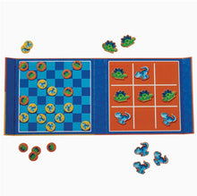 Load image into Gallery viewer, Crocodile Creek - Magnetic Game - Tic Tac Toe &amp; Checkers - Dino
