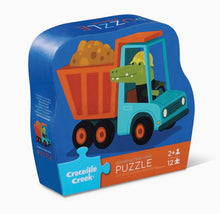 Load image into Gallery viewer, Crocodile Creek - Mini Puzzle 12 Pc - Construction Croc
