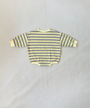 Load image into Gallery viewer, Tiny Trove - Mattie Stripe Cotton Bodysuit - Yellow Stripe
