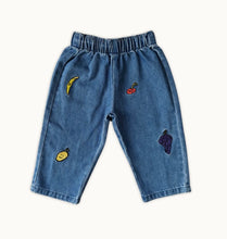 Load image into Gallery viewer, Grown - Organic Fruit Salad Denim Pants
