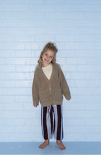 Load image into Gallery viewer, Grown - Organic Striped Knit Pants - Plum &amp; Haze
