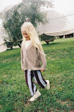 Load image into Gallery viewer, Grown - Organic Striped Knit Pants - Plum &amp; Haze
