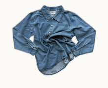 Load image into Gallery viewer, Grown - Ladies Organic Starlight Embroidery Denim Shirt Jacket
