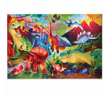 Load image into Gallery viewer, Crocodile Creek - Holographic Puzzle 100 pc - Dinosaur World
