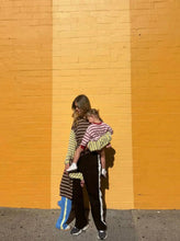 Load image into Gallery viewer, Tiny Trove - Kennedy Stripe Long Sleeve Tee  - BROWN &amp; YELLOW STRIPE
