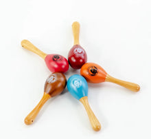 Load image into Gallery viewer, Rattlesnake - Blue Wooden Rattle
