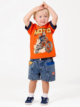 Load image into Gallery viewer, Goldie &amp; Ace - Colour Block Vintage Denim Shorts
