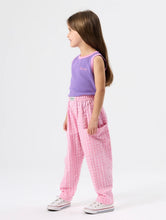 Load image into Gallery viewer, Goldie &amp; Ace - Lightweight Gingham Kit Pocket Pant Pink
